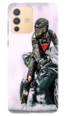 Biker Mobile Back Case for Vivo V23 5G (Design - 383)