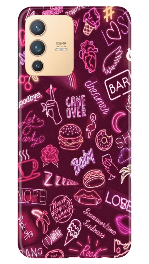 Party Theme Mobile Back Case for Vivo V23 5G (Design - 392)