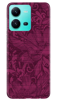 Purple Backround Mobile Back Case for Vivo V25 5G (Design - 22)
