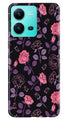 Rose Black Background Case for Vivo V25 5G