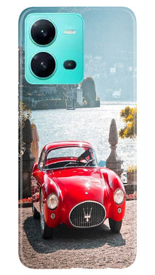 Vintage Car Mobile Back Case for Vivo V25 5G (Design - 51)