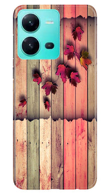 Wooden look2 Mobile Back Case for Vivo V25 5G (Design - 56)