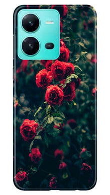 Red Rose Mobile Back Case for Vivo V25 5G (Design - 66)