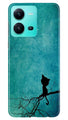 Moon cat Case for Vivo V25 5G