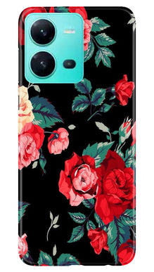 Red Rose2 Mobile Back Case for Vivo V25 5G (Design - 81)