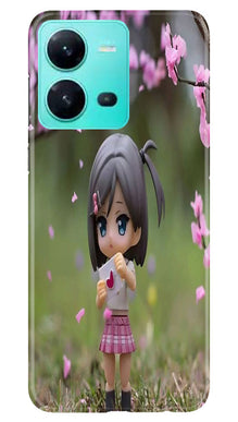 Cute Girl Mobile Back Case for Vivo V25 5G (Design - 92)