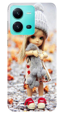 Cute Doll Mobile Back Case for Vivo V25 5G (Design - 93)