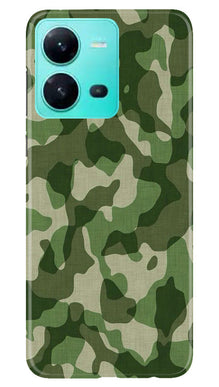Army Camouflage Mobile Back Case for Vivo V25 5G  (Design - 106)