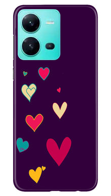 Purple Background Mobile Back Case for Vivo V25 5G  (Design - 107)