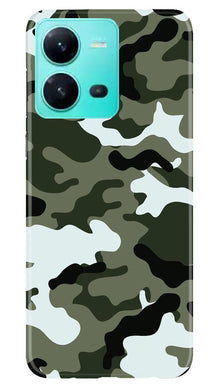 Army Camouflage Mobile Back Case for Vivo V25 5G  (Design - 108)