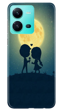 Love Couple Mobile Back Case for Vivo V25 5G  (Design - 109)
