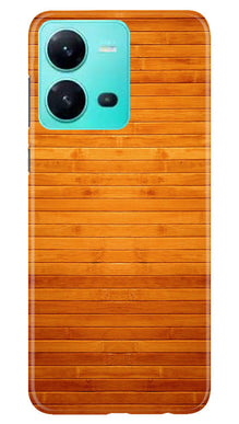 Wooden Look Mobile Back Case for Vivo V25 5G  (Design - 111)