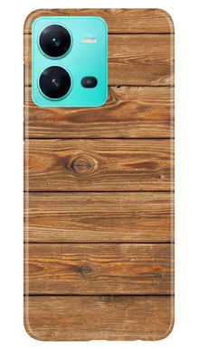 Wooden Look Mobile Back Case for Vivo V25 5G  (Design - 113)