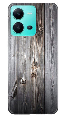 Wooden Look Mobile Back Case for Vivo V25 5G  (Design - 114)