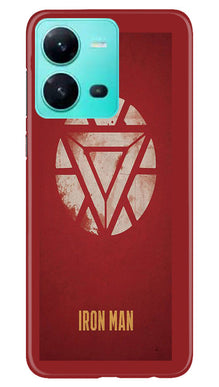 Iron Man Superhero Mobile Back Case for Vivo V25 5G  (Design - 115)