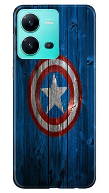 Captain America Superhero Mobile Back Case for Vivo V25 5G  (Design - 118)