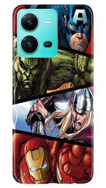 Avengers Superhero Mobile Back Case for Vivo V25 5G  (Design - 124)