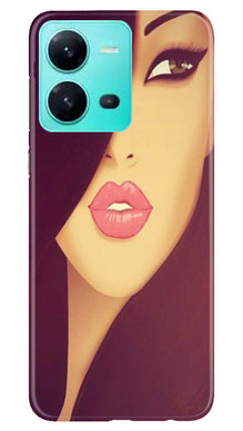 Girlish Mobile Back Case for Vivo V25 5G  (Design - 130)