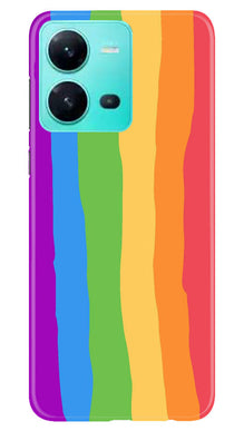 Multi Color Baground Mobile Back Case for Vivo V25 5G  (Design - 139)