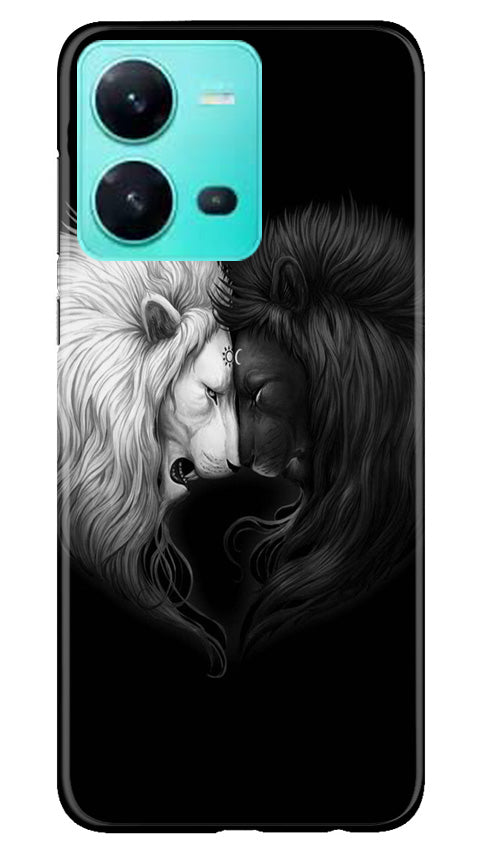 Dark White Lion Case for Vivo V25 5G(Design - 140)