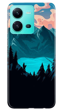 Mountains Mobile Back Case for Vivo V25 5G (Design - 155)