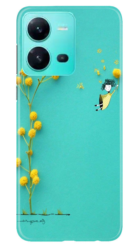 Pink Pattern Case for Vivo V25 5G (Design No. 184)