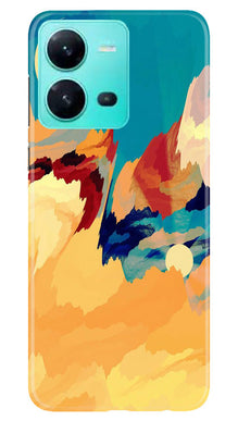 Modern Art Mobile Back Case for Vivo V25 5G (Design - 204)
