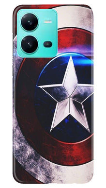 Captain America Mobile Back Case for Vivo V25 5G (Design - 249)