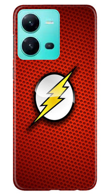 Superheros Logo Mobile Back Case for Vivo V25 5G (Design - 220)