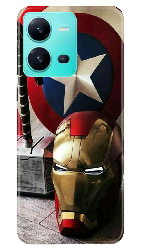 Captain America Shield Case for Vivo V25 5G (Design No. 222)