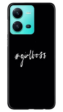 Like a Girl Boss Mobile Back Case for Vivo V25 5G (Design - 234)