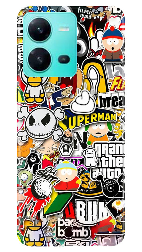 Panda Mobile Back Case for Vivo V25 5G (Design - 281)