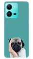 Puppy Mobile Back Case for Vivo V25 5G (Design - 295)