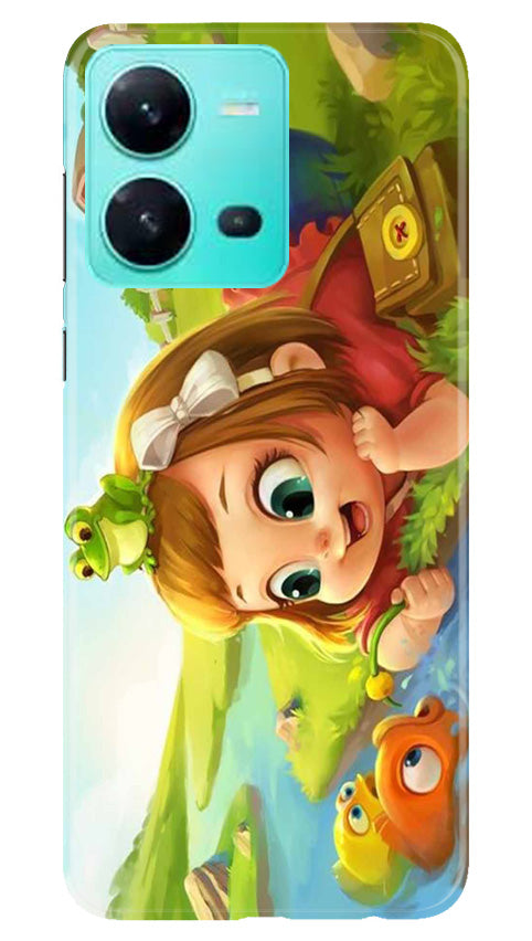 Baby Girl Mobile Back Case for Vivo V25 5G (Design - 301)