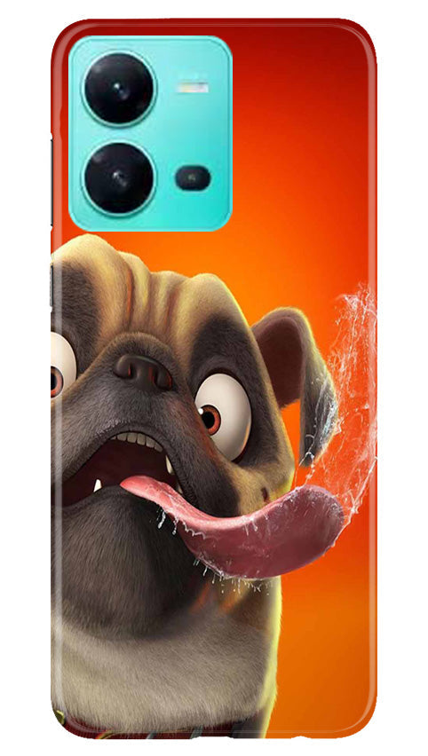 Dog Mobile Back Case for Vivo V25 5G (Design - 303)