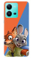 Cartoon Mobile Back Case for Vivo V25 5G (Design - 306)