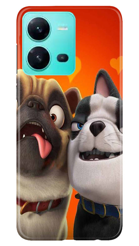 Dog Puppy Mobile Back Case for Vivo V25 5G (Design - 310)