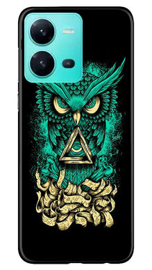 Owl Mobile Back Case for Vivo V25 5G (Design - 317)