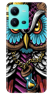 Owl Mobile Back Case for Vivo V25 5G (Design - 318)