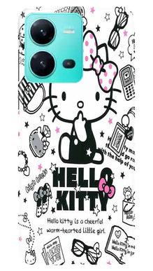 Hello Kitty Mobile Back Case for Vivo V25 5G (Design - 320)