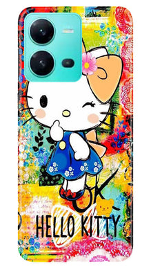 Hello Kitty Mobile Back Case for Vivo V25 5G (Design - 321)