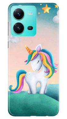 Unicorn Mobile Back Case for Vivo V25 5G (Design - 325)