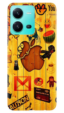 Wooden Texture Mobile Back Case for Vivo V25 5G (Design - 326)