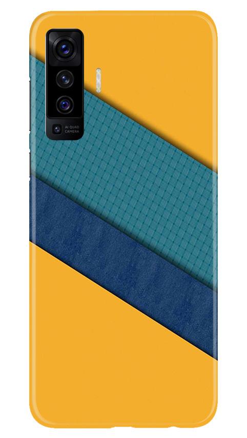 Diagonal Pattern Mobile Back Case for Vivo X50 (Design - 370)