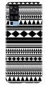 Black white Pattern Case for Vivo X50 Pro