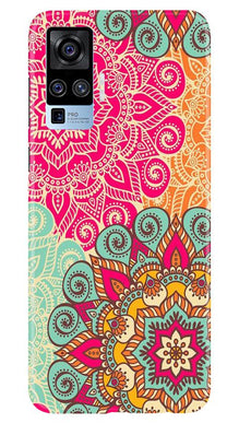 Rangoli art Mobile Back Case for Vivo X50 Pro (Design - 6)