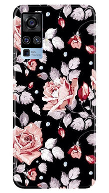 Pink rose Mobile Back Case for Vivo X50 Pro (Design - 12)