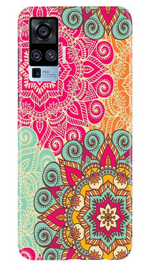 Rangoli art2 Mobile Back Case for Vivo X50 Pro (Design - 29)