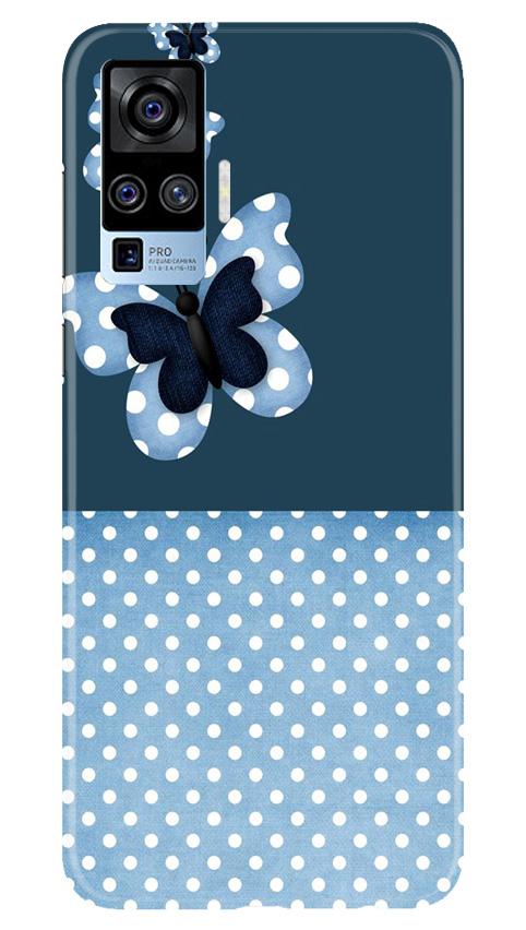 White dots Butterfly Case for Vivo X50 Pro