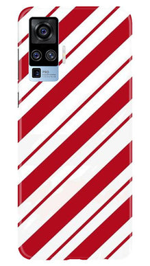 Red White Mobile Back Case for Vivo X50 Pro (Design - 44)